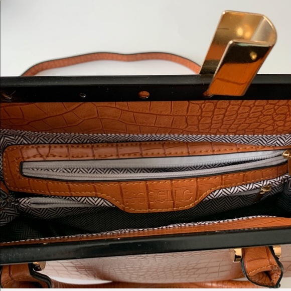 Isabelle light brown vegan leather purse - Picture 4 of 8